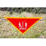 Reflective Aluminum Sign - Mines Triangle Signs